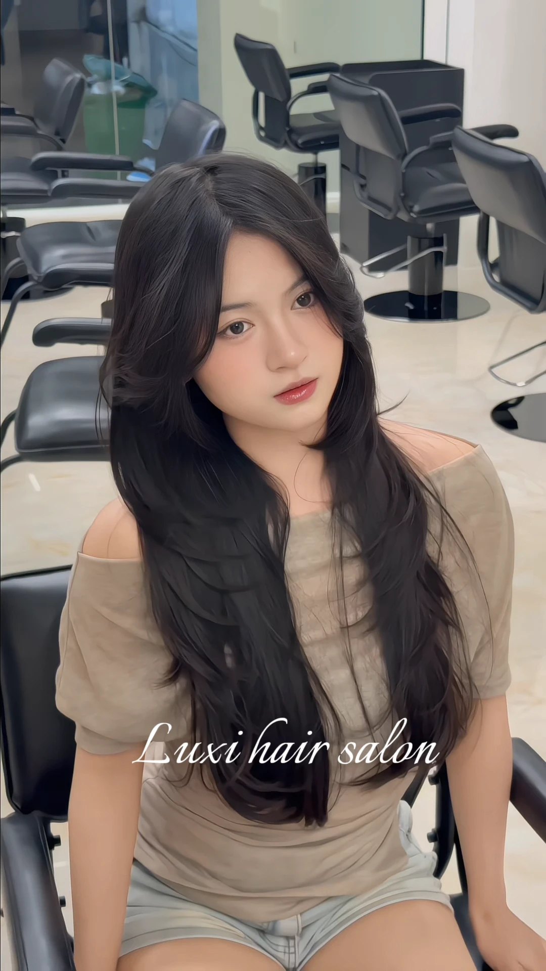 Layered haircut tại LUXI Hair Salon